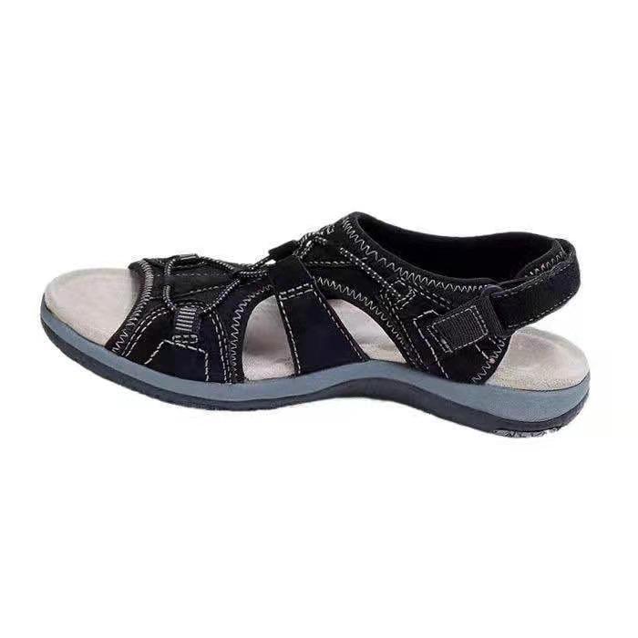 Beach Sandals Women Low-Top Round Toe Casual Sandals